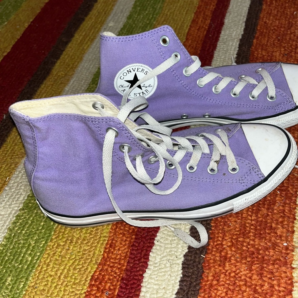 COPY - lavender, purple converse all star 8 m 10 w Get ready for Pride month ra…